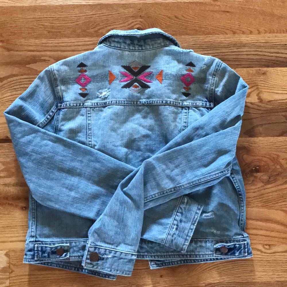 America Eagle Distressed Jean Jacket